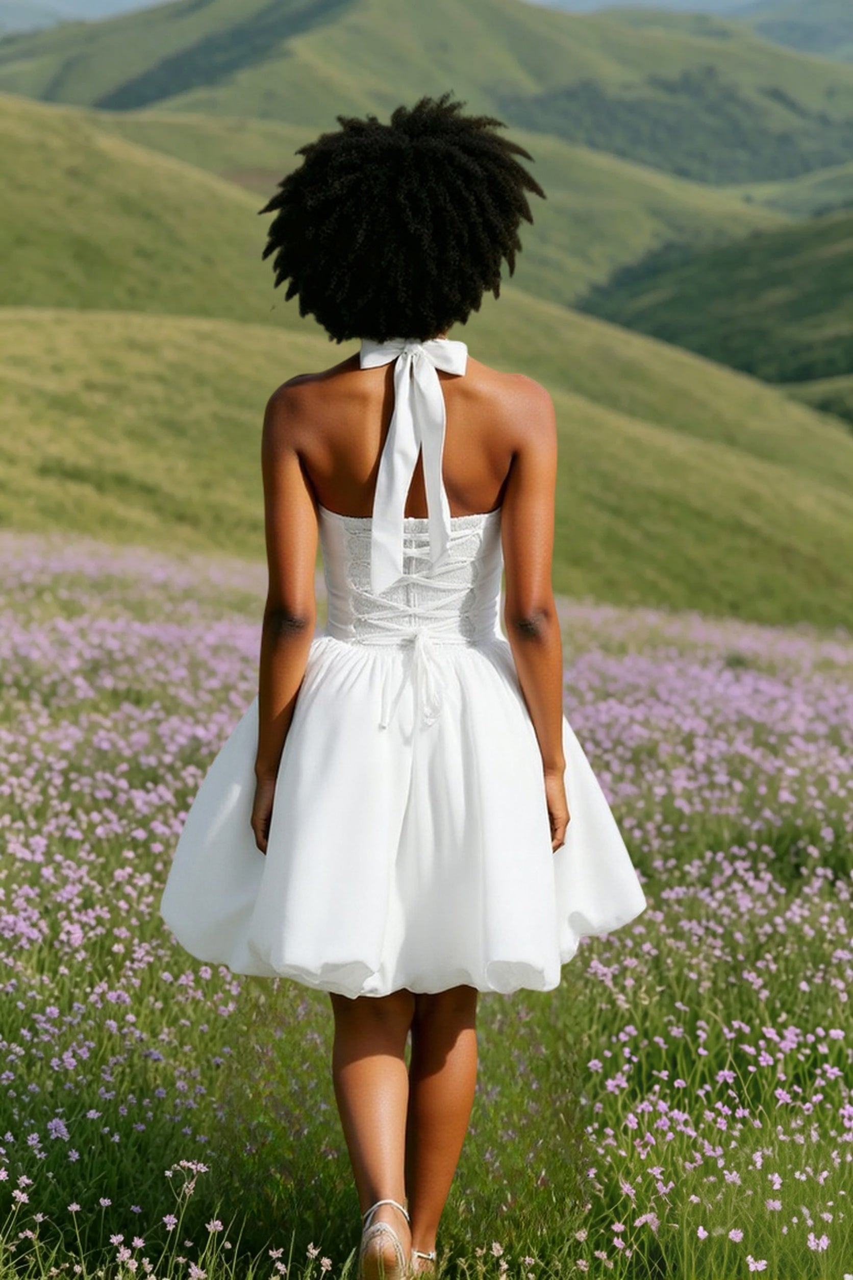 Halter-Neck Mini Dress