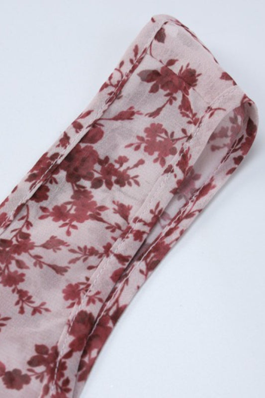 Backless Floral Dress
