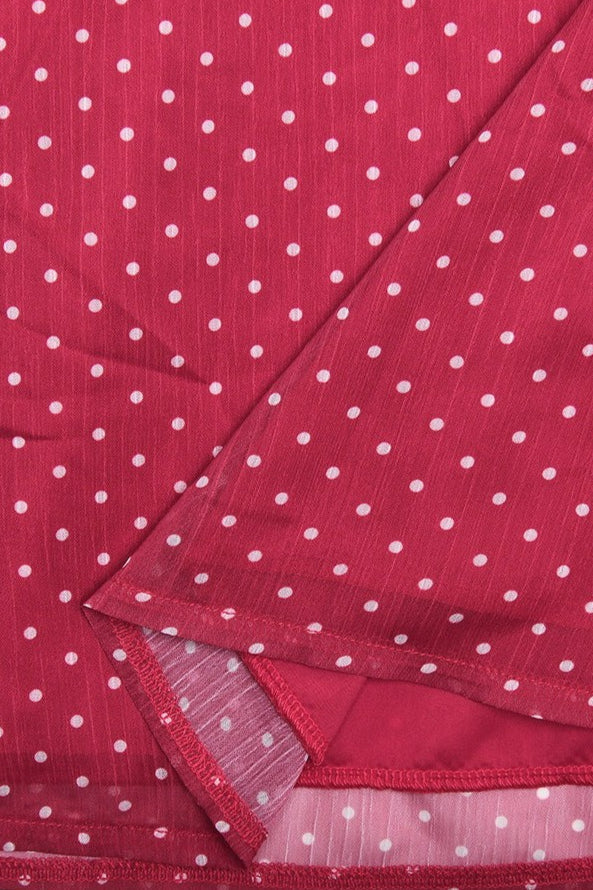 Sexy Chiffon Polka Dot Backless Tie Mini Dress - View 6