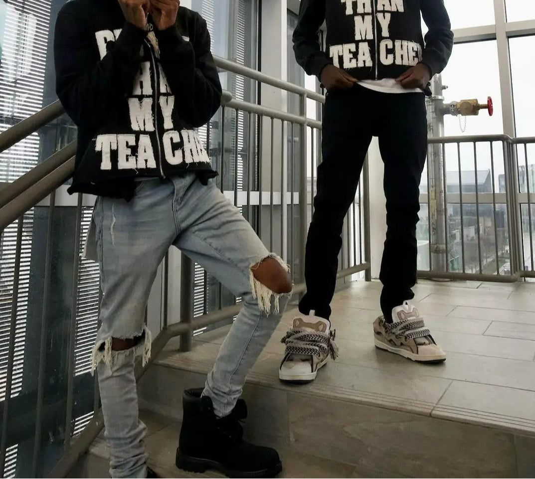 Bold Slogan Letter Print Zip Up Cropped Hoodie