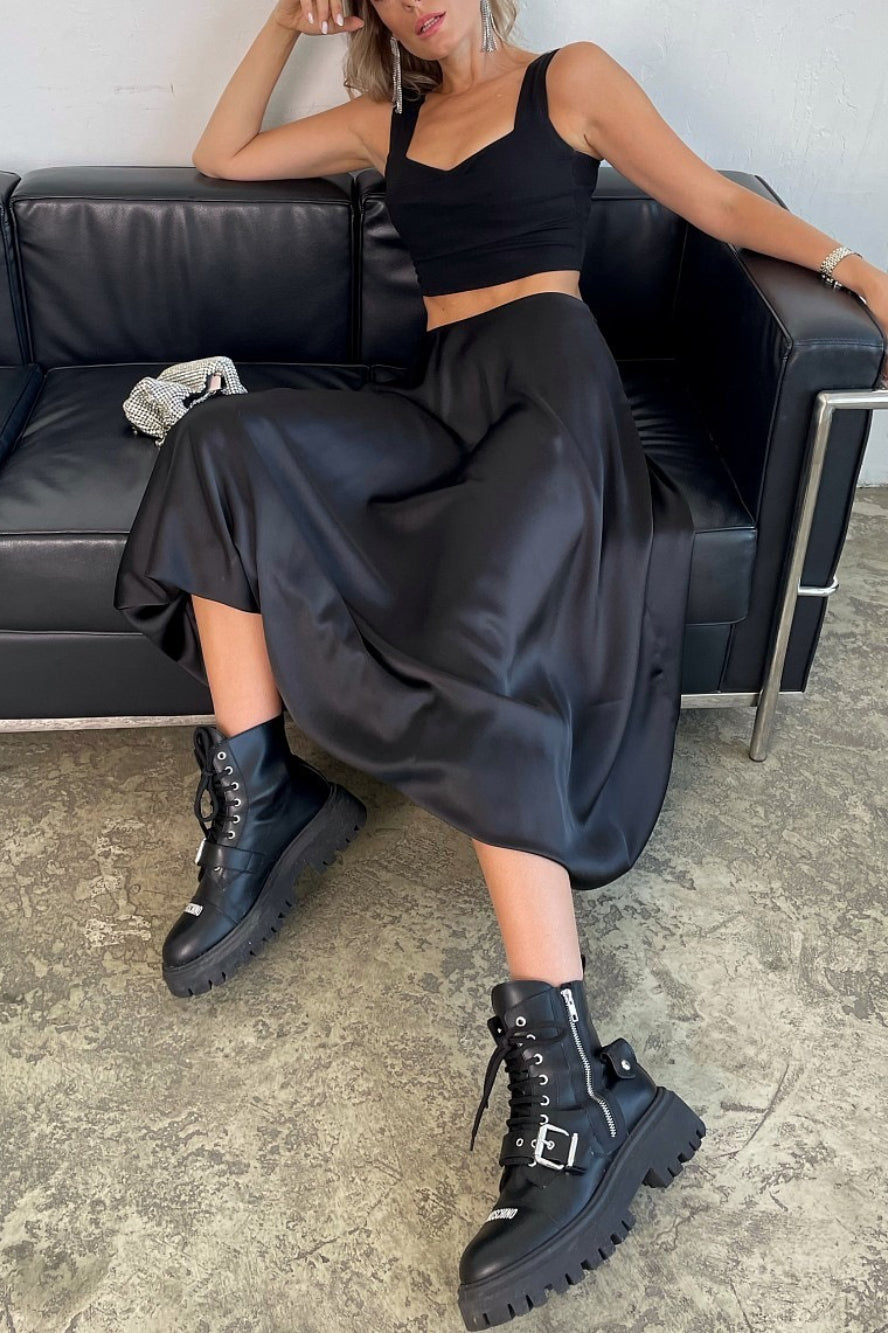 Elegant Puff Hem Cocktail Skirt