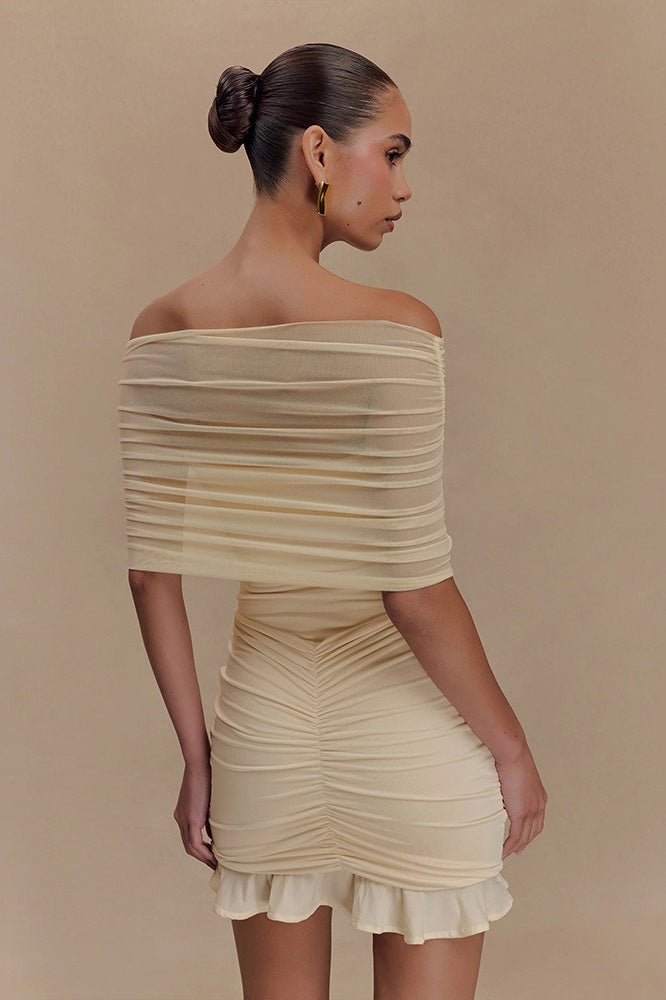 Ruched Bodycon Mini Dress