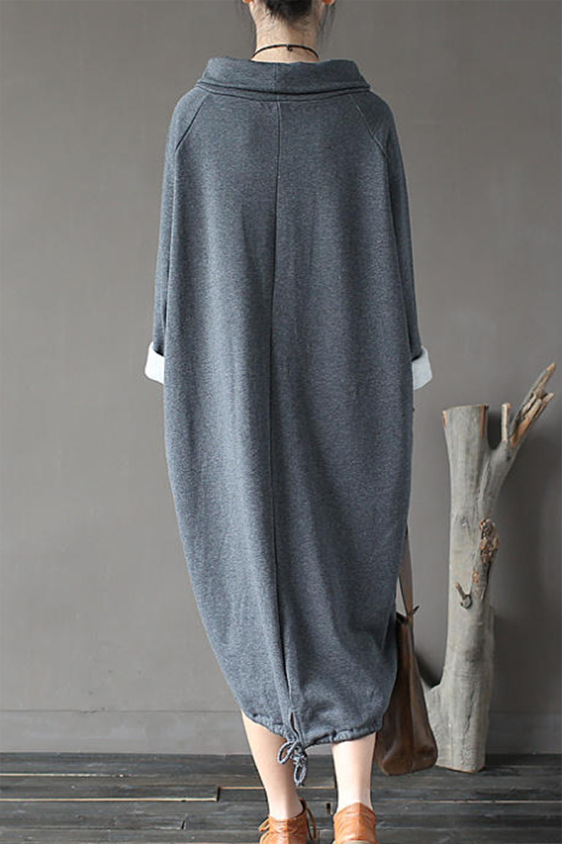 Nuria Long Sweater Dress Dress with Relaxed Fit and Everyday Wear