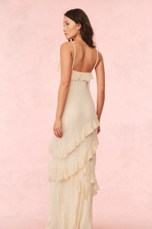Resort Ruffle Slip Dress