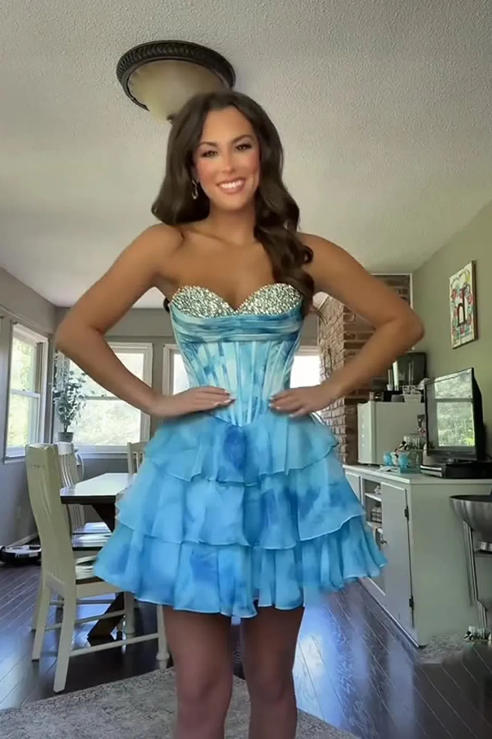 Cute A Line Sweetheart Pink Short Homecoming Dress with Beading