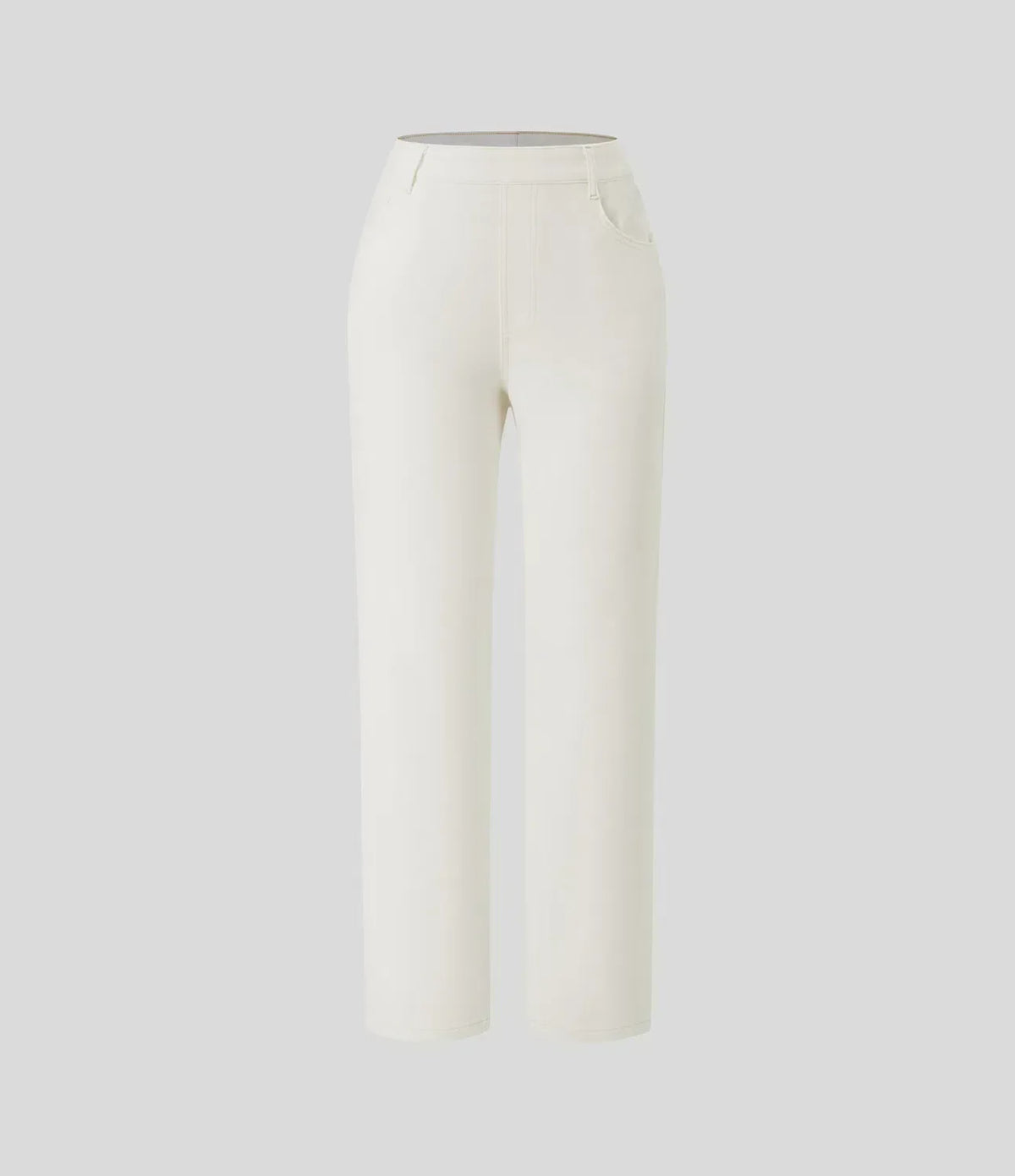 High Waist Straight Leg Pull On Jeans 34