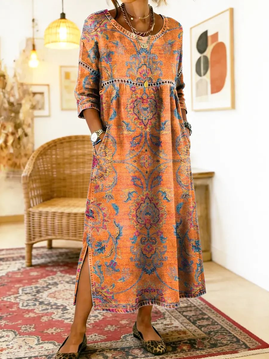 Eugenia | Printed Midi Dress