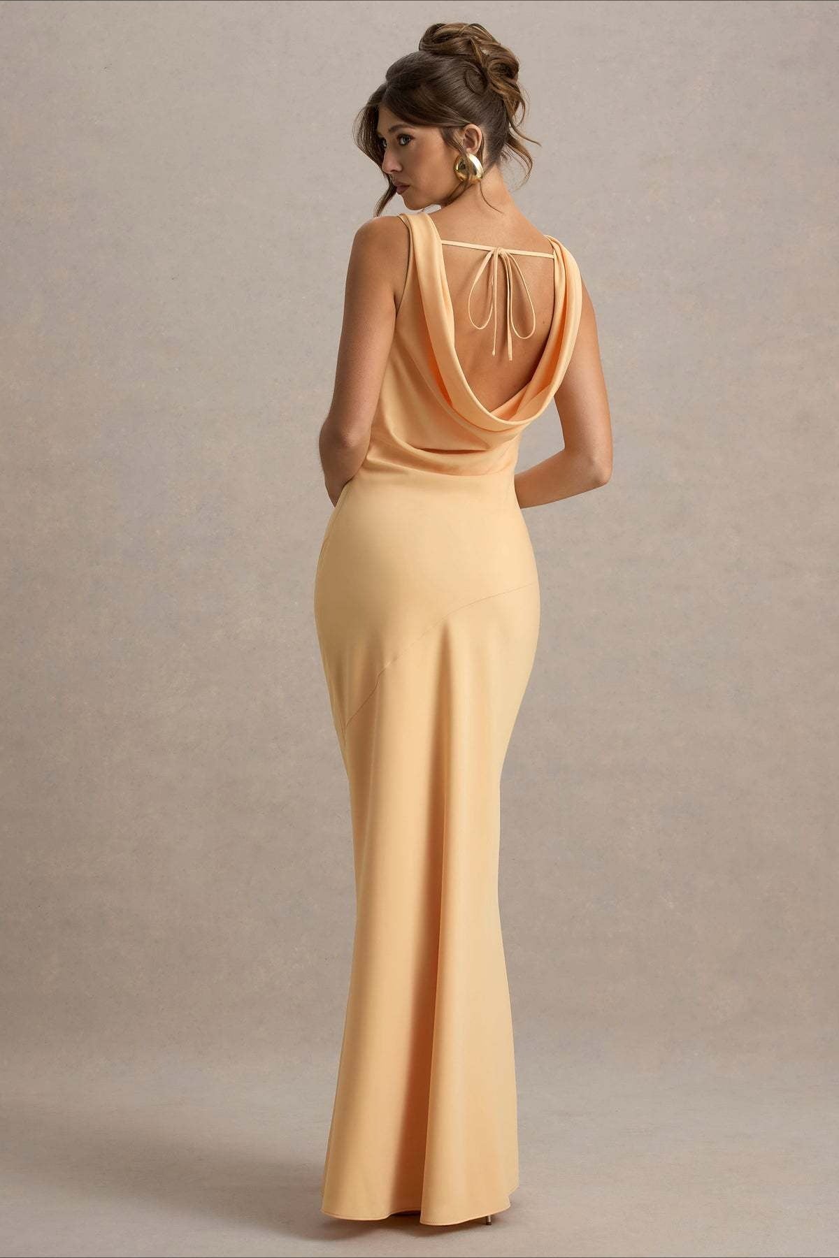 Satin Mermaid Low-Back Party Dress 22