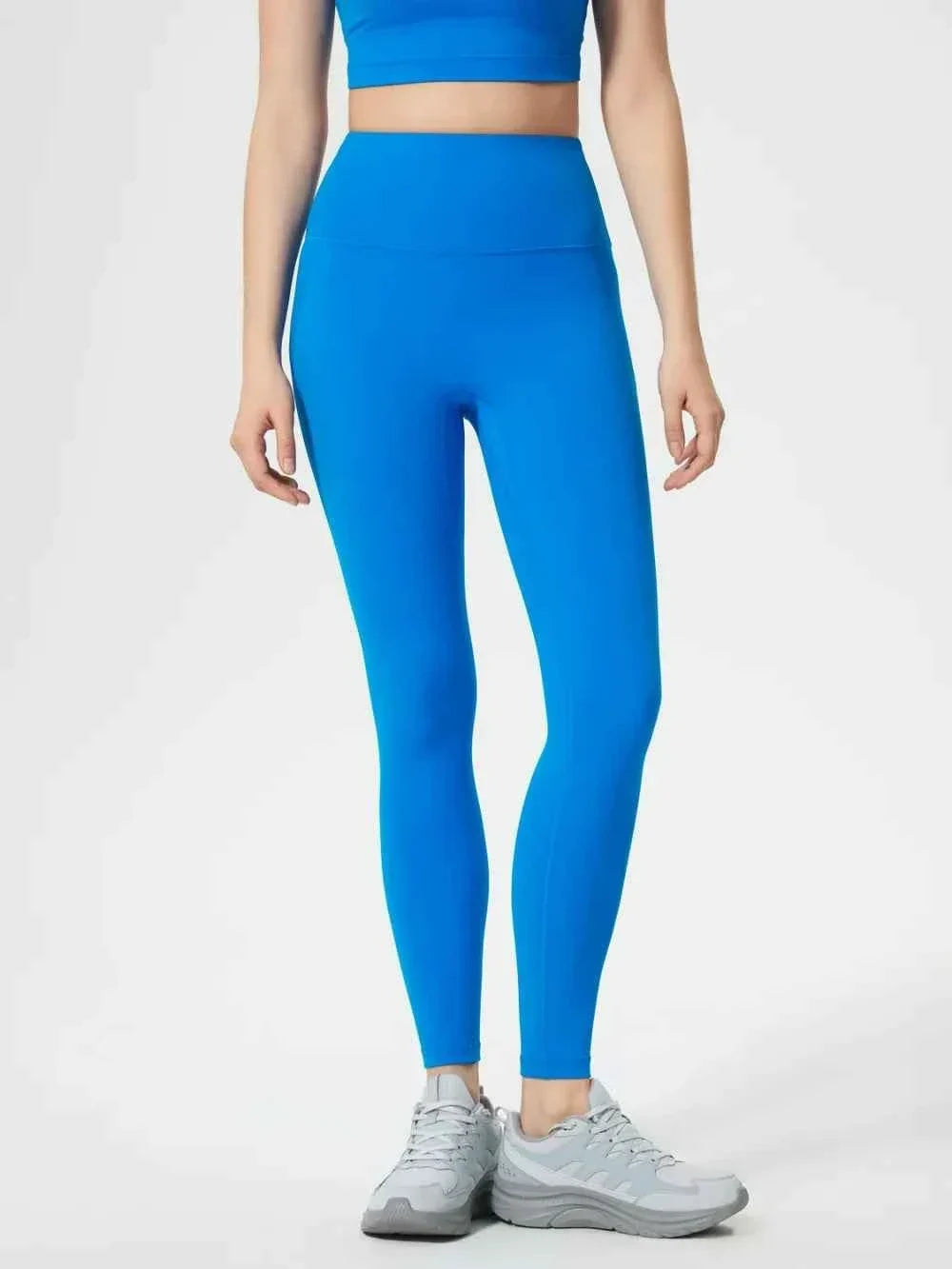 High Waist Wide Waistband Ankle Length Active Leggings 24