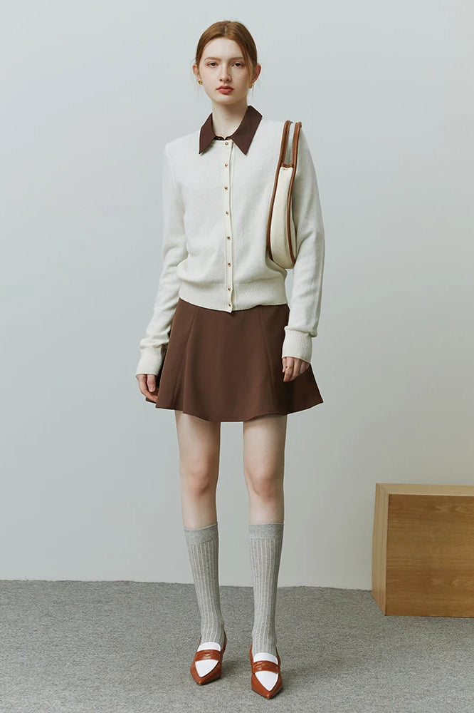 Casual Solid Knit Sweater Cardigan