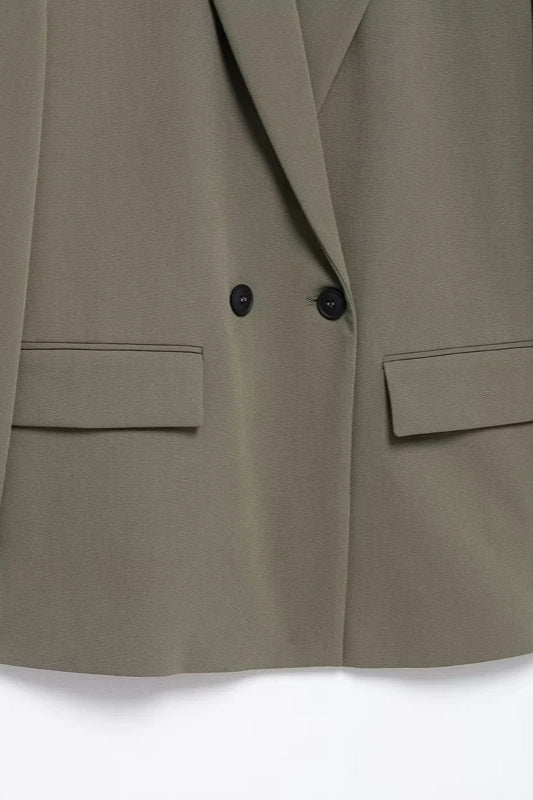 Double Breasted Casual Blazer