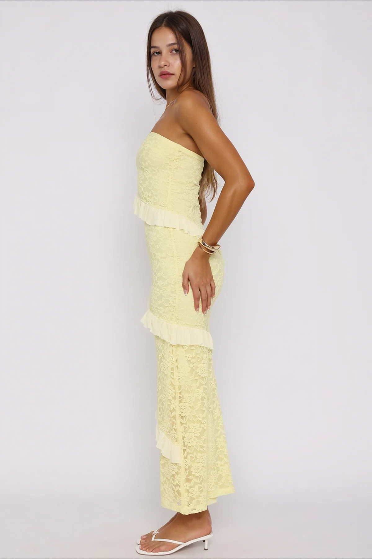Strapless Maxi Tight Bodycon Dress