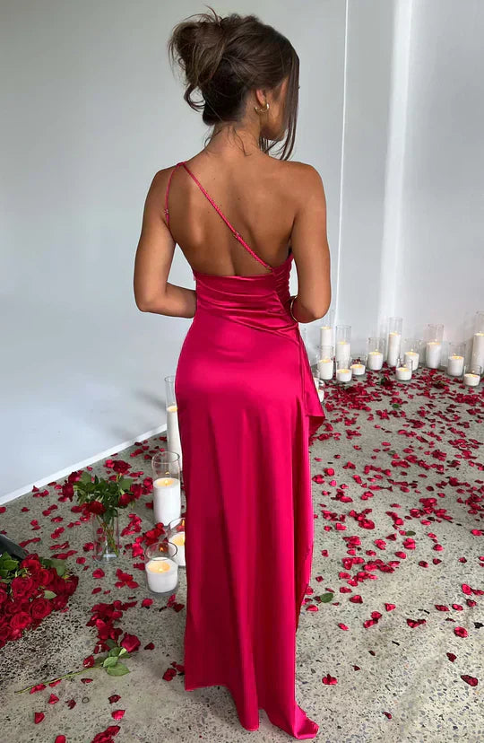Ariana Premium Satin Maxi Dress Signature Edit