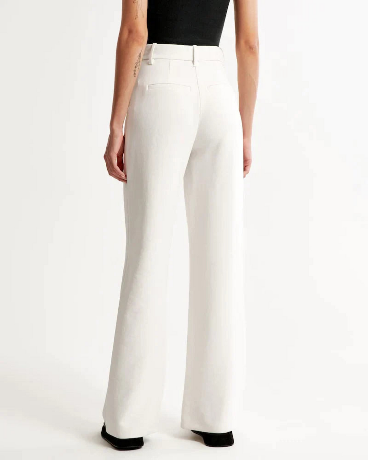 High Waist Pleated Wide Leg Trousers