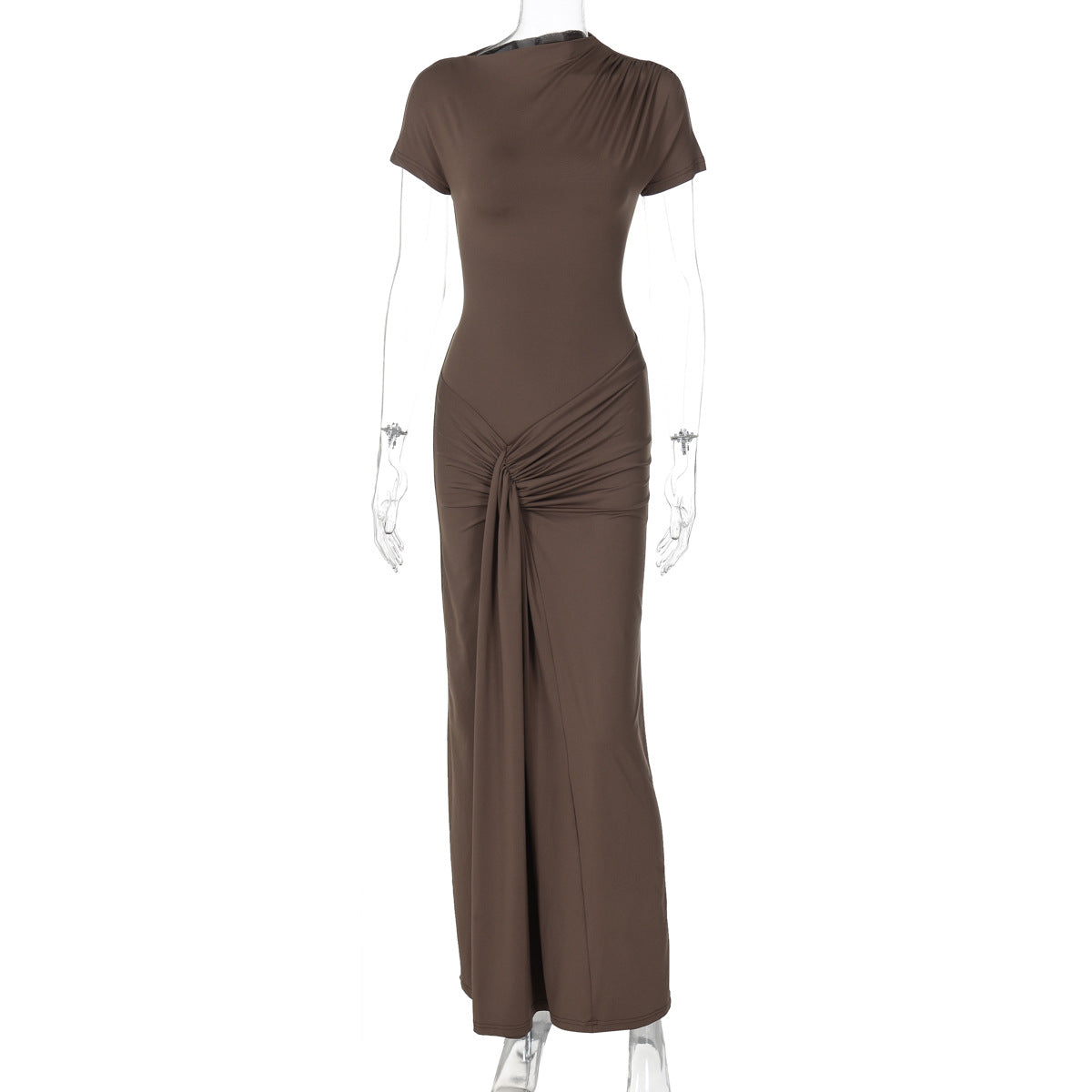 Dreamy Drape Maxi dress - Brown