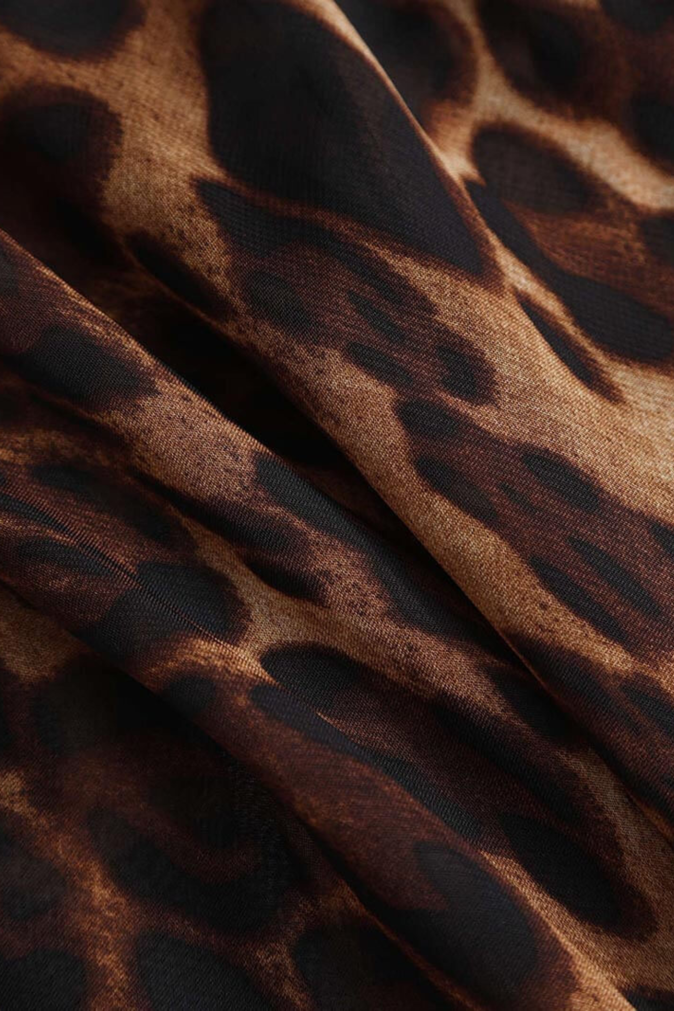 Leopard Print Spaghetti Strap Backless Slip Mermaid Hem Maxi Gown