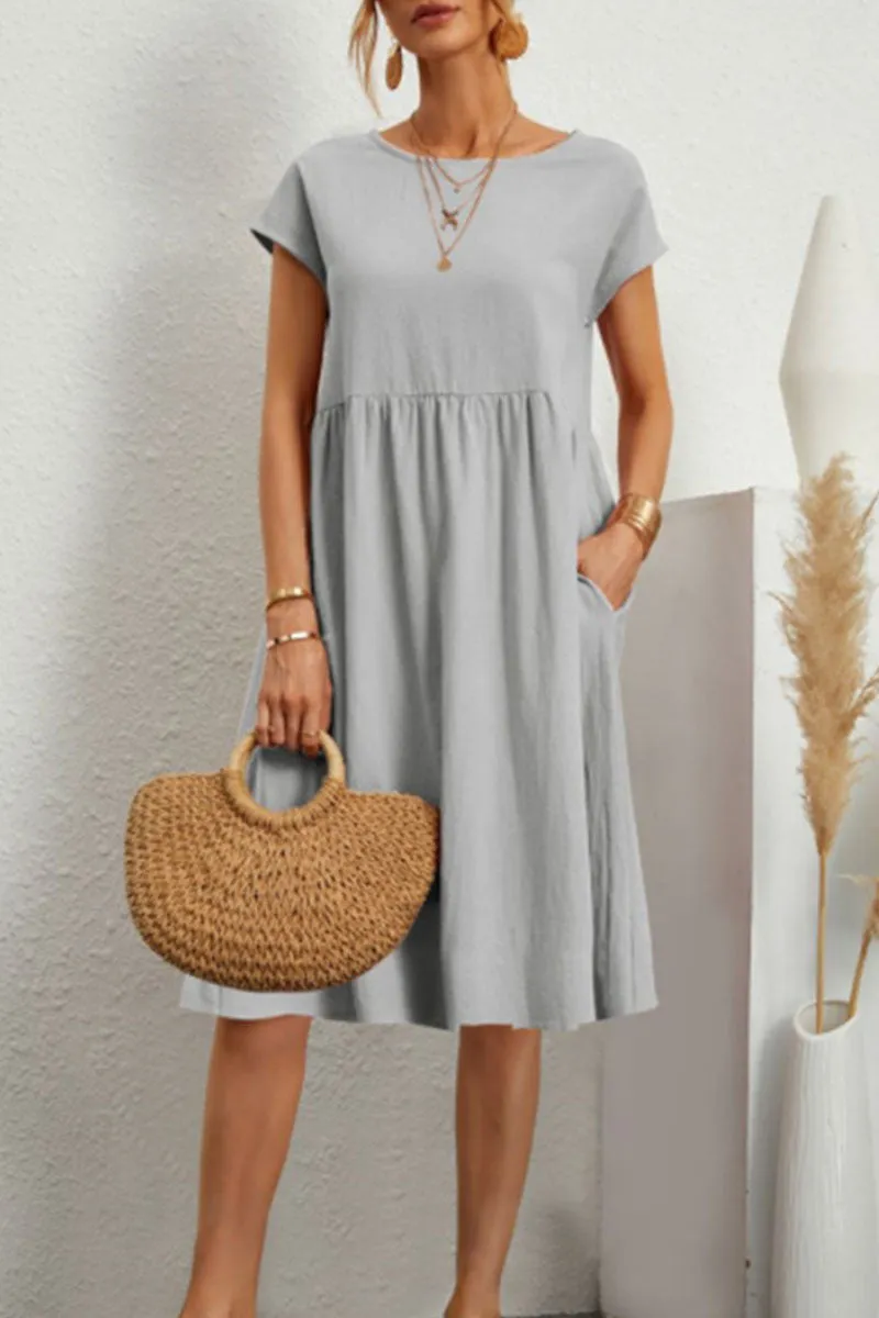 Lydia Timeless Women's Casual Colorful Dress Evening Wear Edit