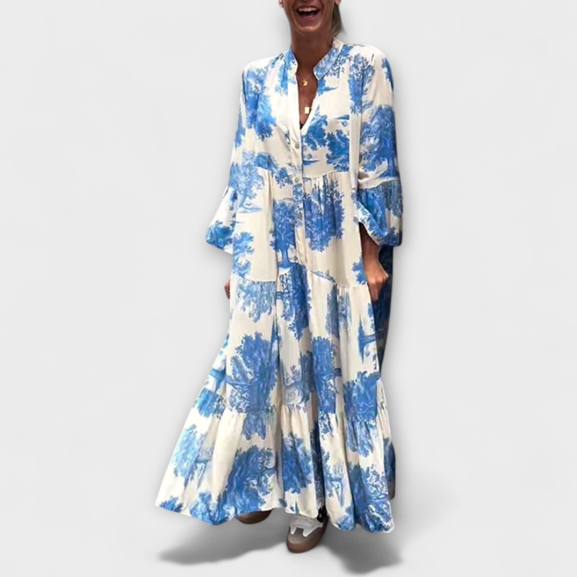 Mariveth | Elegant Maxi Dress Blue