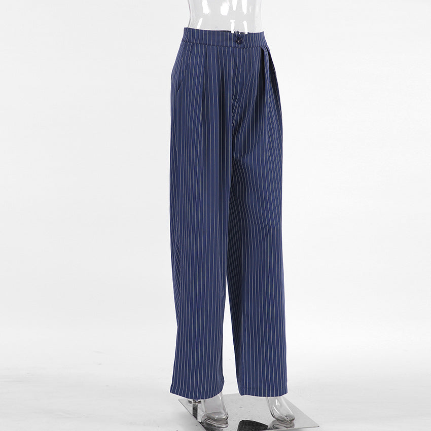Stripe Life Pants - Blue