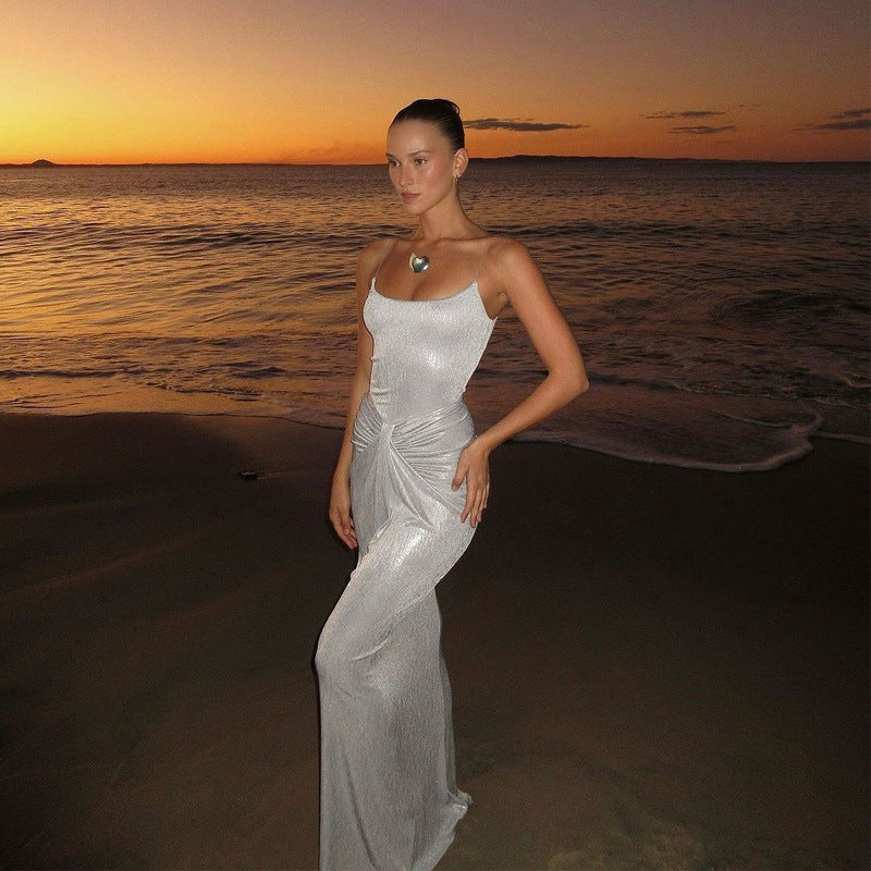 Vinson Maxi Dress - Silver