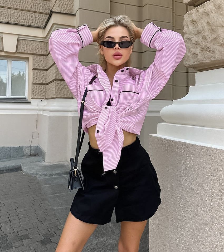 Casual Slay Shirt - Pink