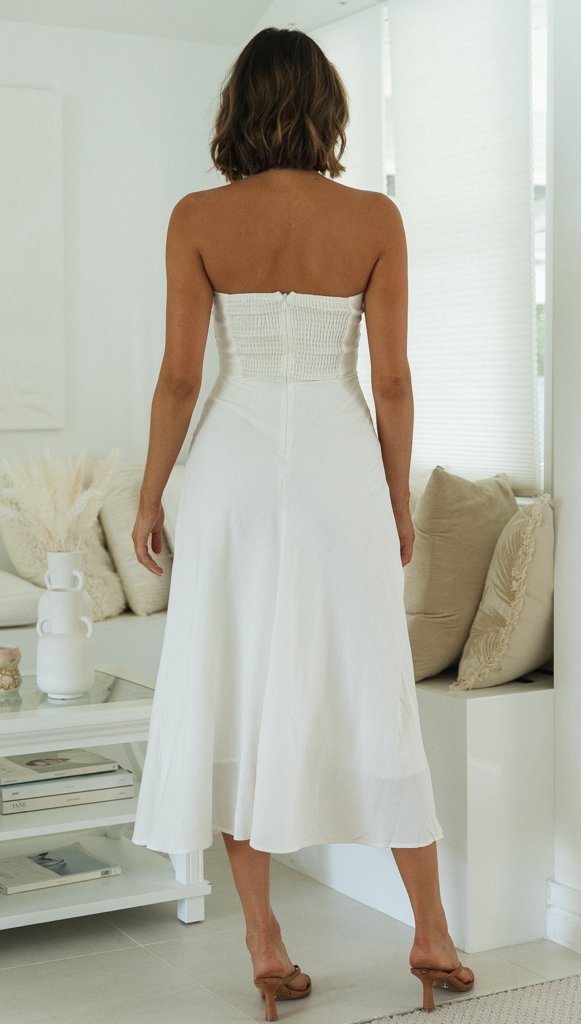 Calico Dress - White