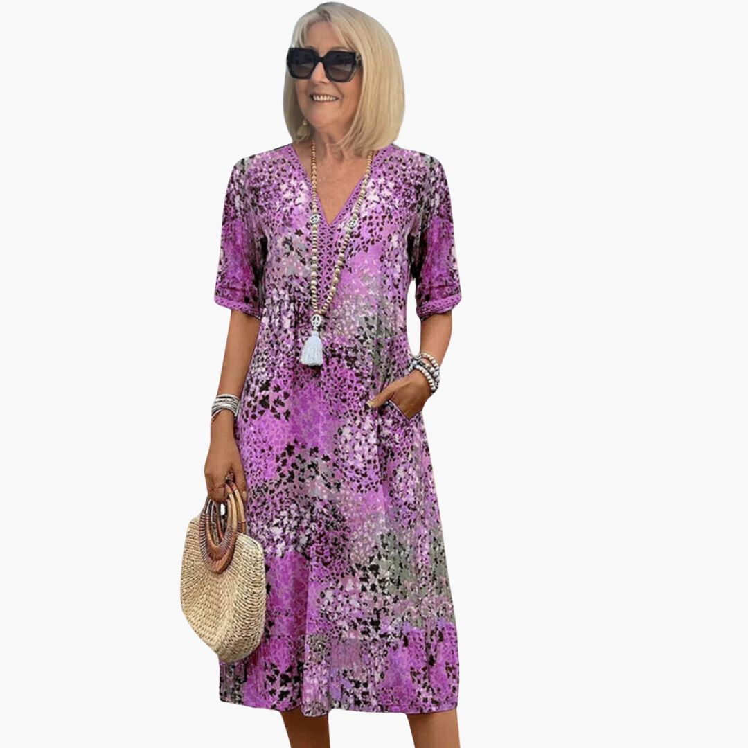 Aurora | Floral Dress Purple