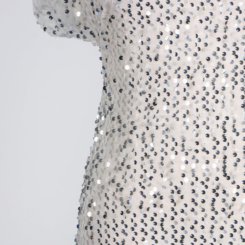 Party On Mini Dress Silver