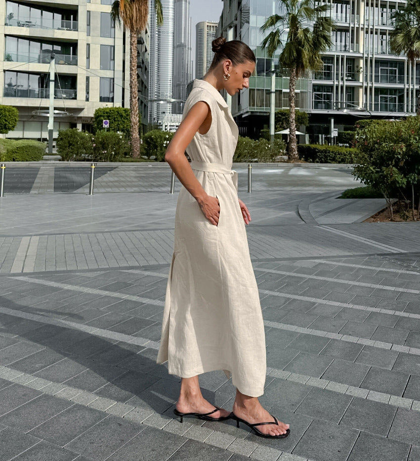 Rustin Midi Dress Khaki