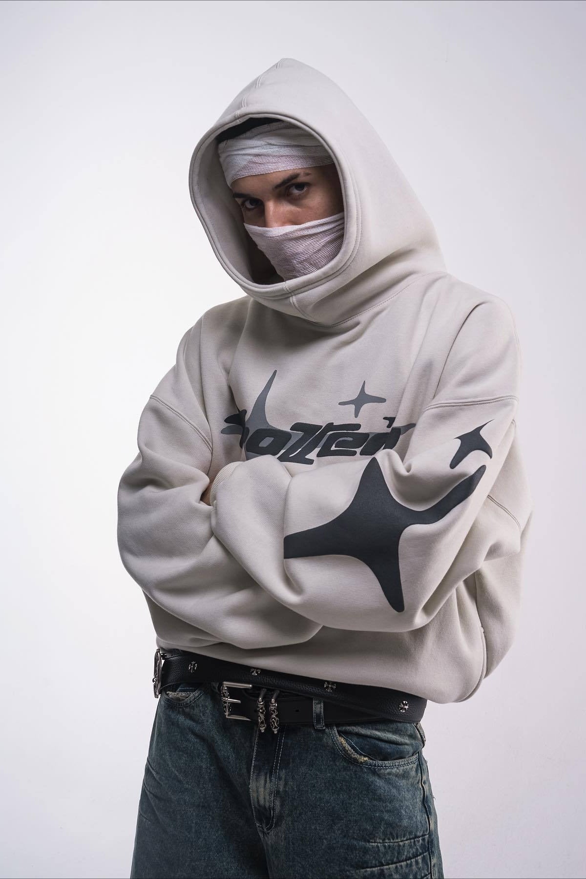 Star Letter Graphic Print Hoodie