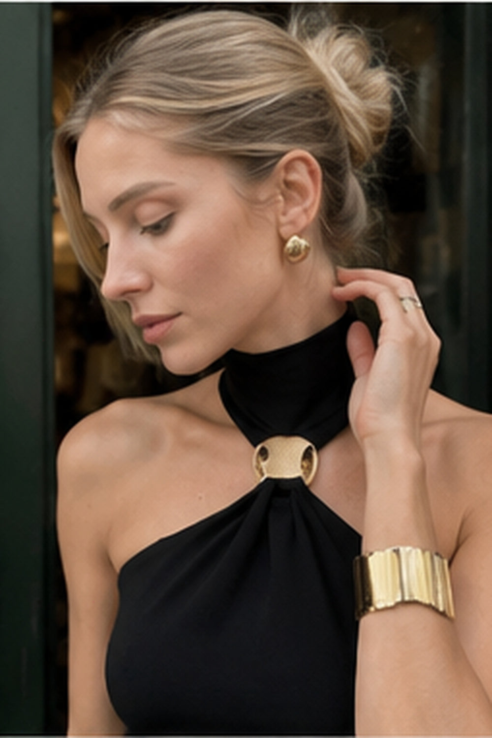 High-Neck Dress