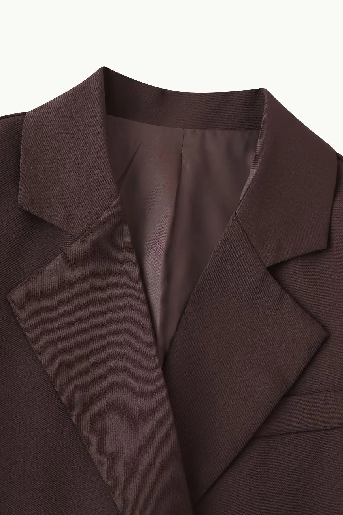 High-Waisted Button Blazer