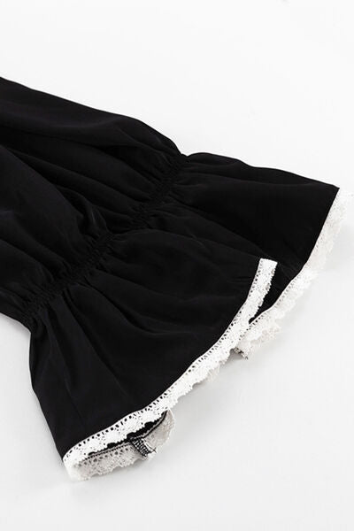 Flared Sleeve Mini Dress