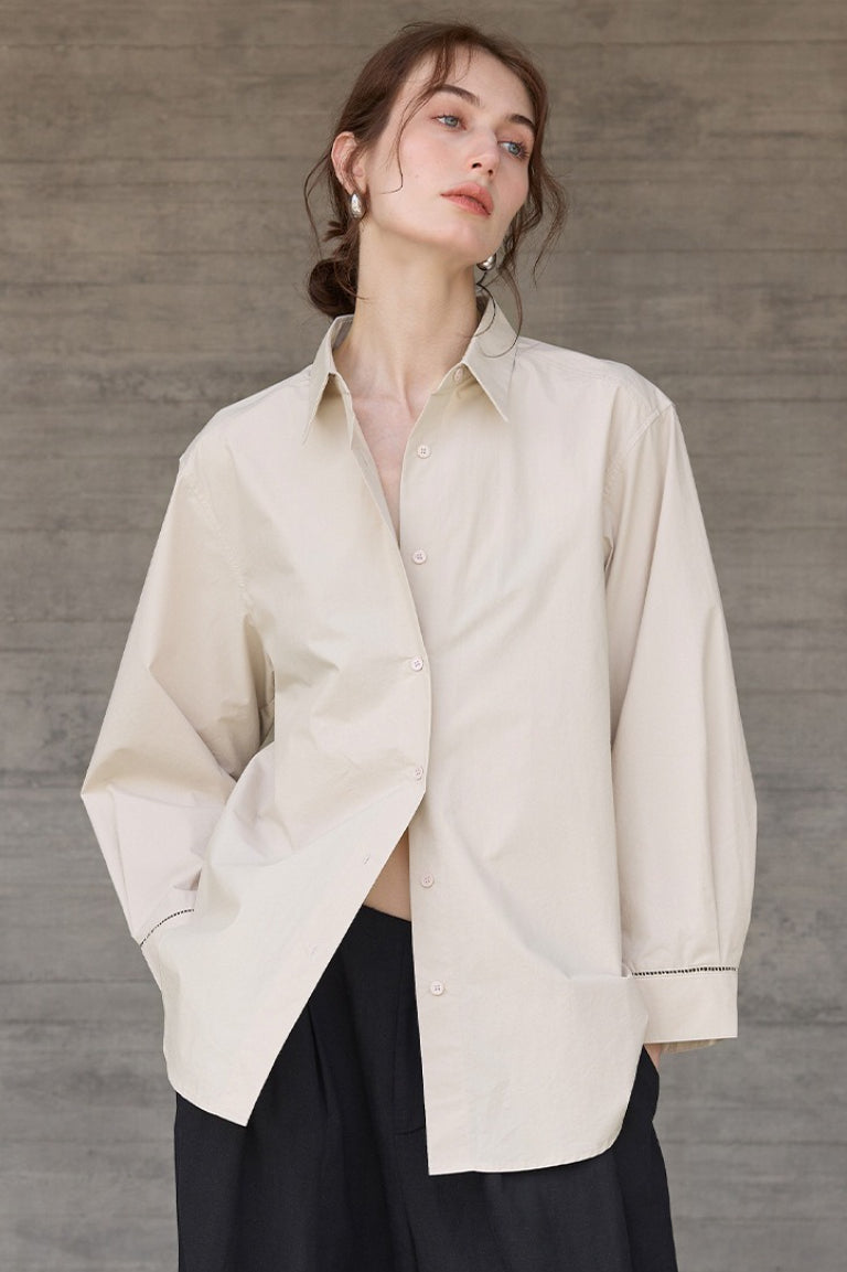 French Lazy Sheer Blouse