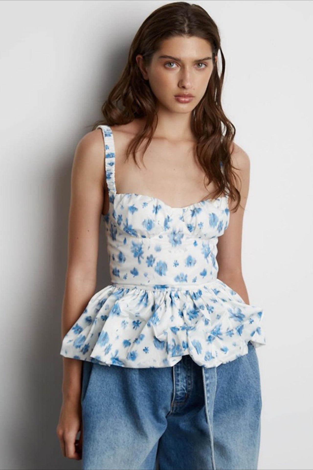 Floral Smocked Cami Top