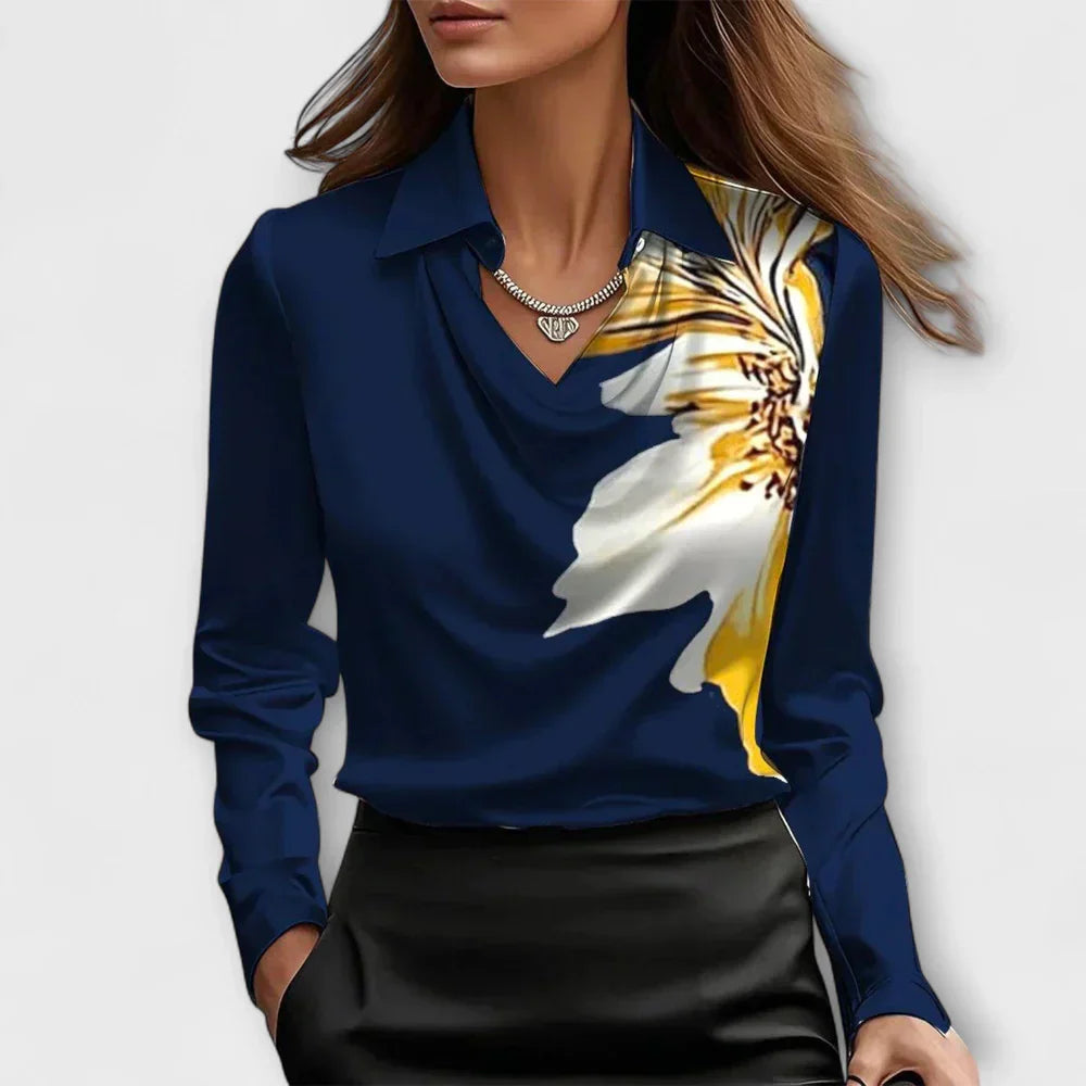 CHARLOTTE SATIN BLOUSE