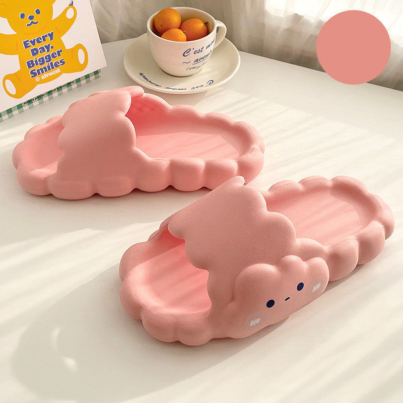 Cute Cloud Summer Girl Heart Home Non-Slip Cloudy Thickened Soft-Soled Slippers