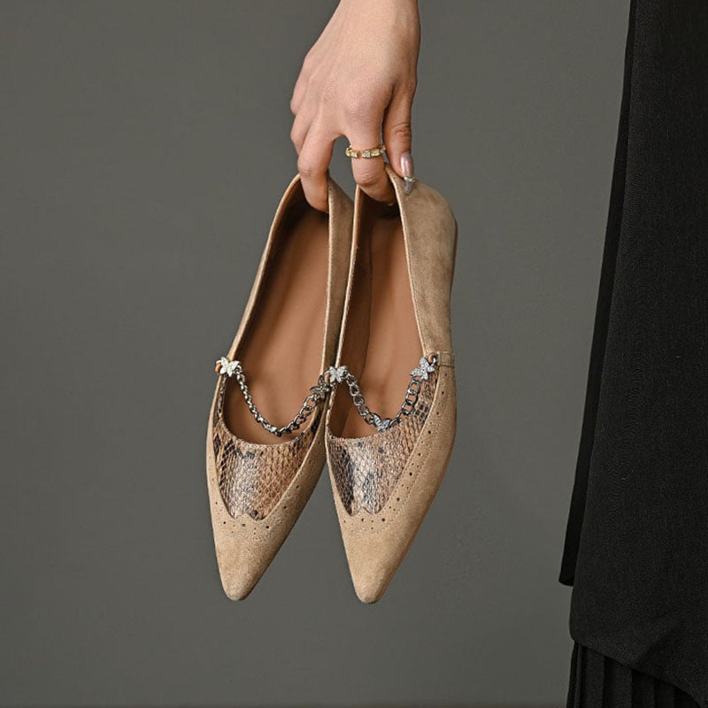 Dondi Pointy Toe Block Heels Mary Jane Shoes