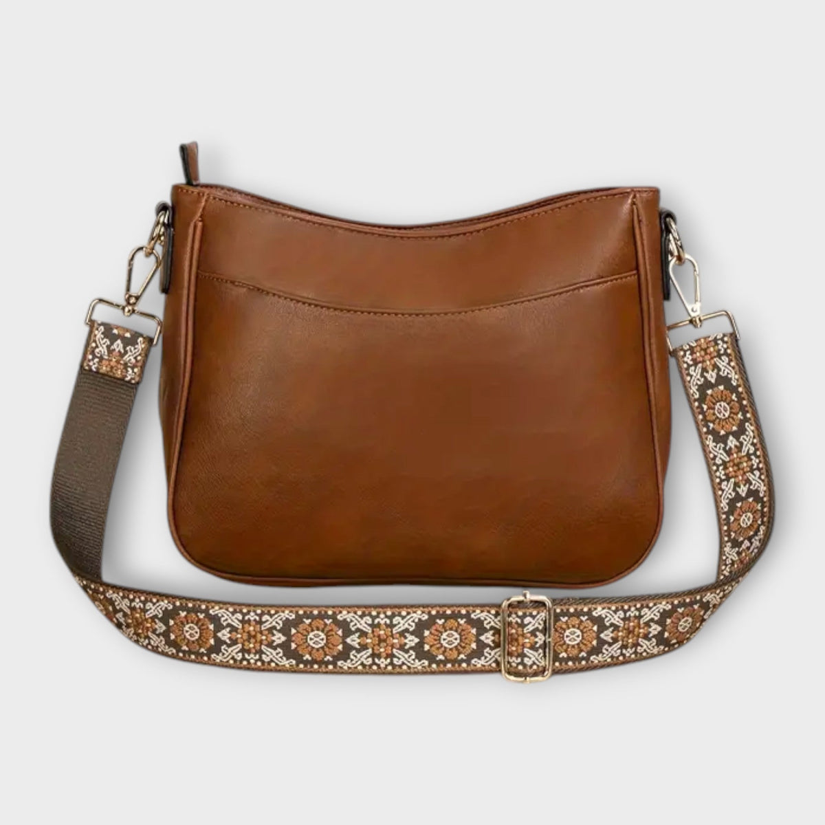 Embroidered Guitar Strap Crossbody Bag