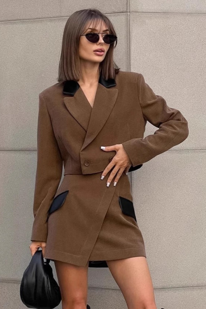 Timeless Brown Tweed Blazer