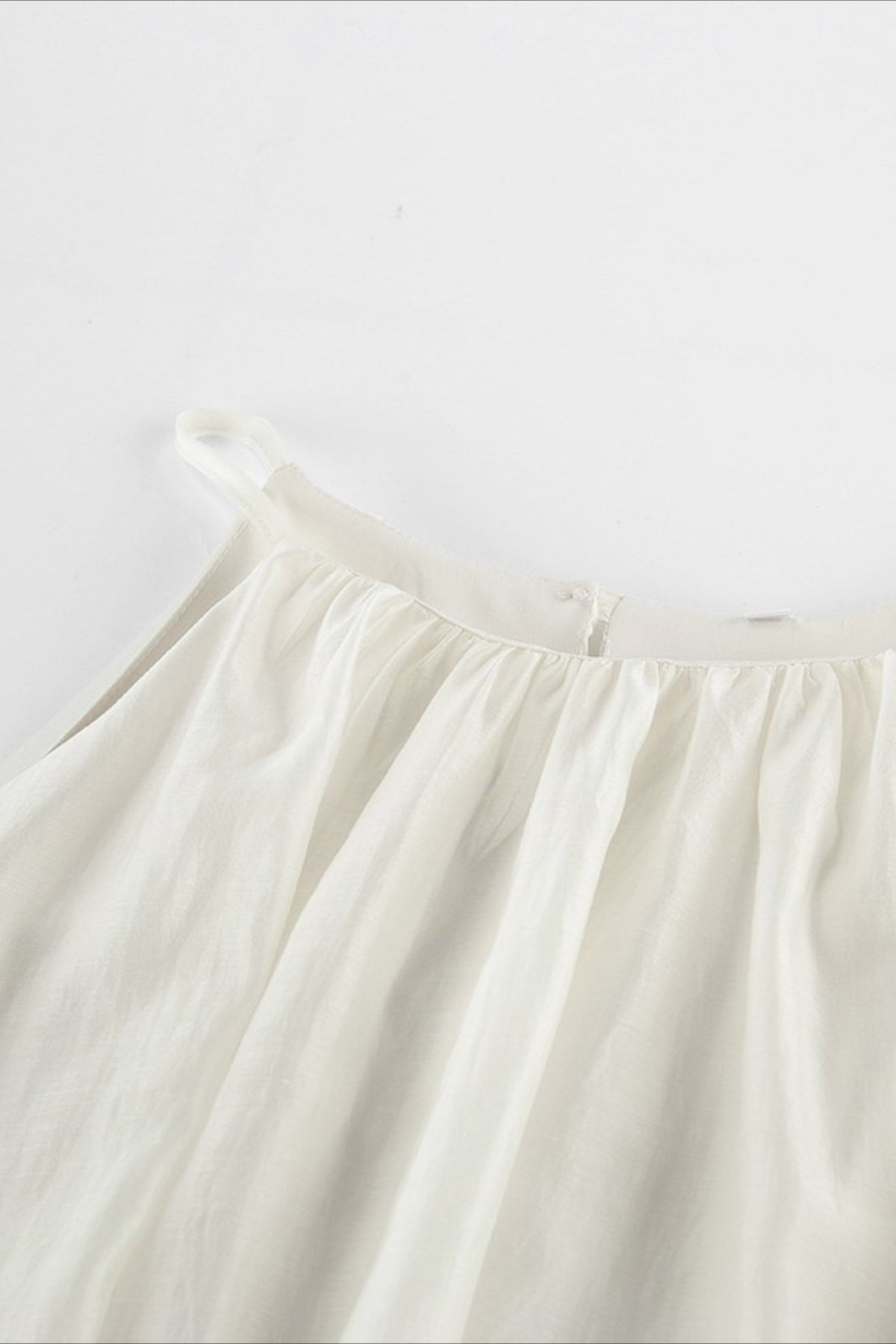 Halter Neck Gathered Bubble Hem Top and Ruffle Mini Skirt Two Piece Set 9