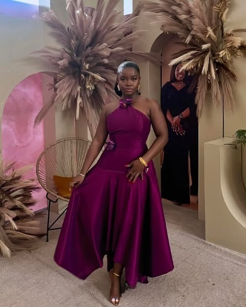 Purple Maxi dress Sleeveless Evening Prom Dress   fg7585