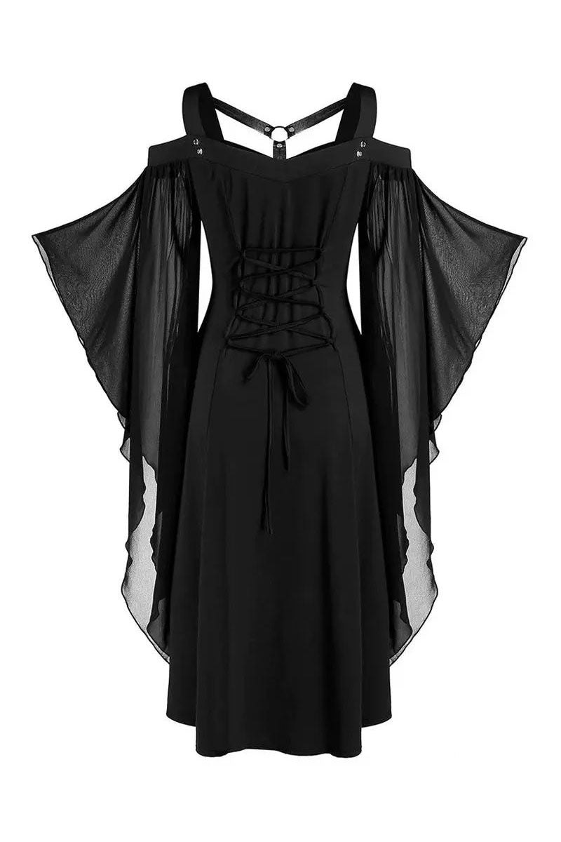 Halloween Gothic Punk Dress Women Cosplay Party Dresses