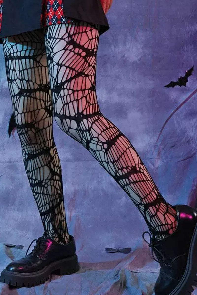 Halloween Bat Fishnet Tights
