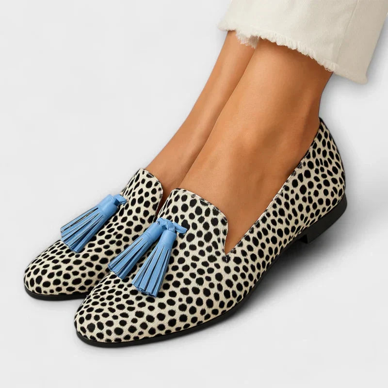 BERTA™ - ELEGANT POLKA DOT TASSO LOAFERS