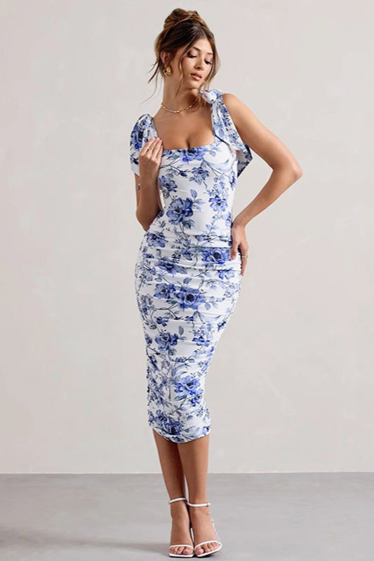 Bodycon Floral Dress