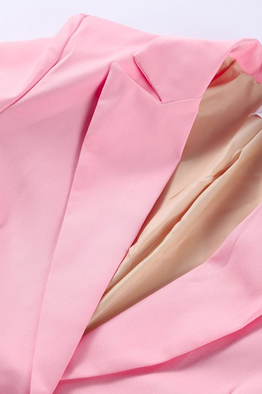 Designer Feather Accent Blazer