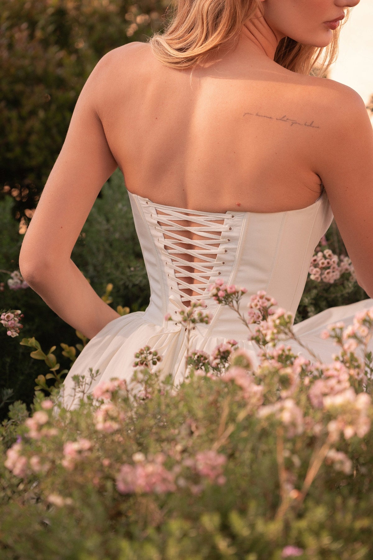 Strapless Sweetheart Corset Bodice Puffball Skirt Mini Dress 2