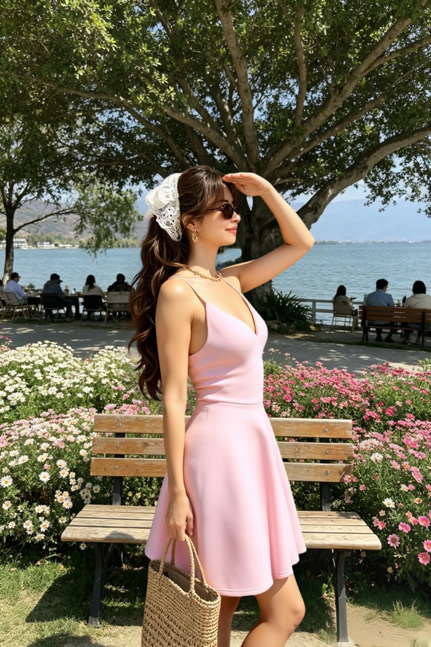 High-Waist Mini Dress
