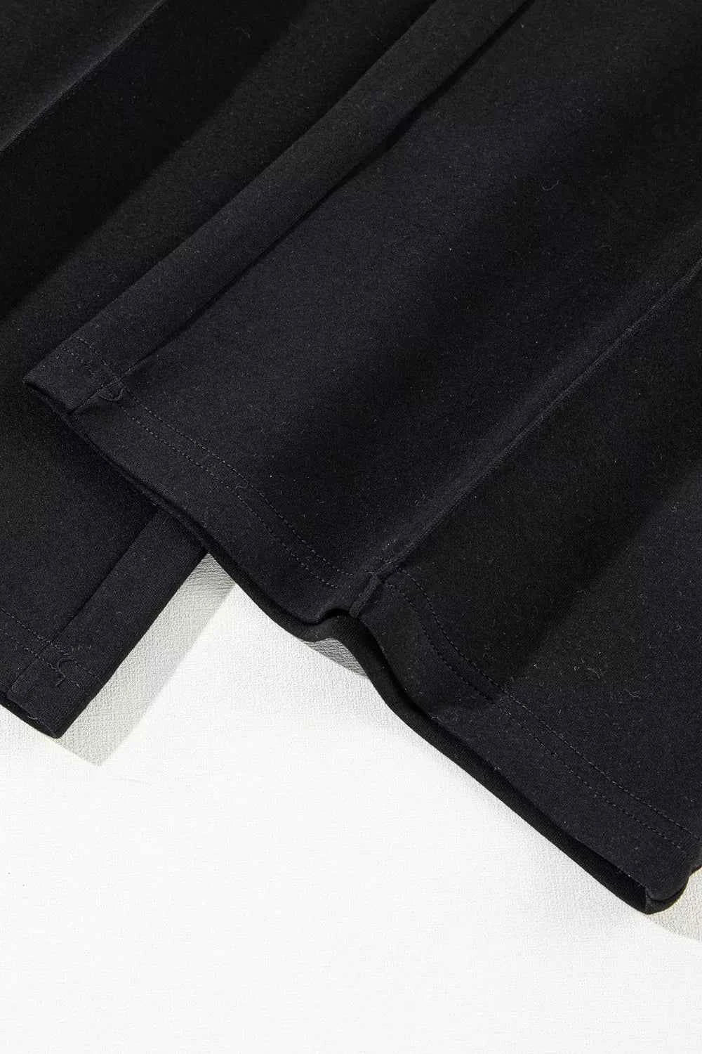 Solid Zip Sailor Collar Pullover Athleisure Sweatpants 2pcs Set